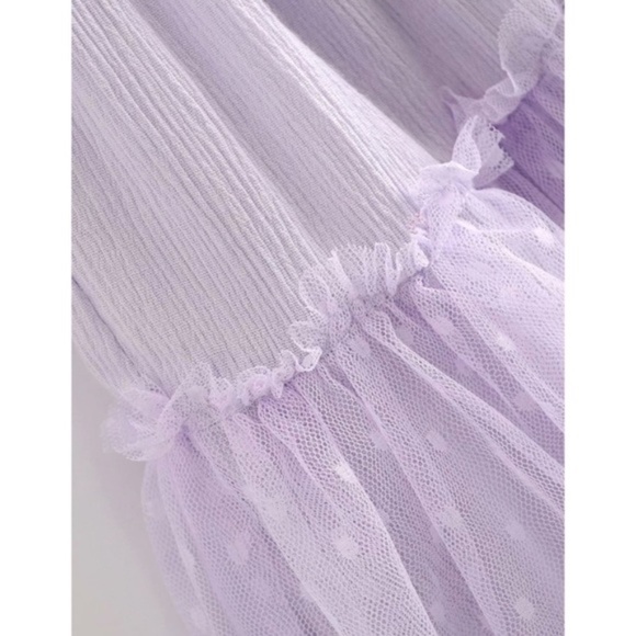 SOLD OUT Lavender Swiss Dot Halter Mini Dress - Picture 12 of 15